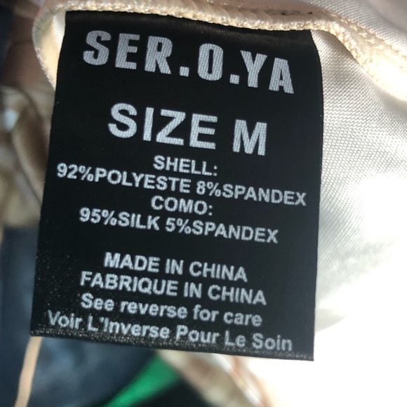 NWT Ser.o.ya Fawn Mini Dress in Brown Palm - Size M - Picture 8 of 9